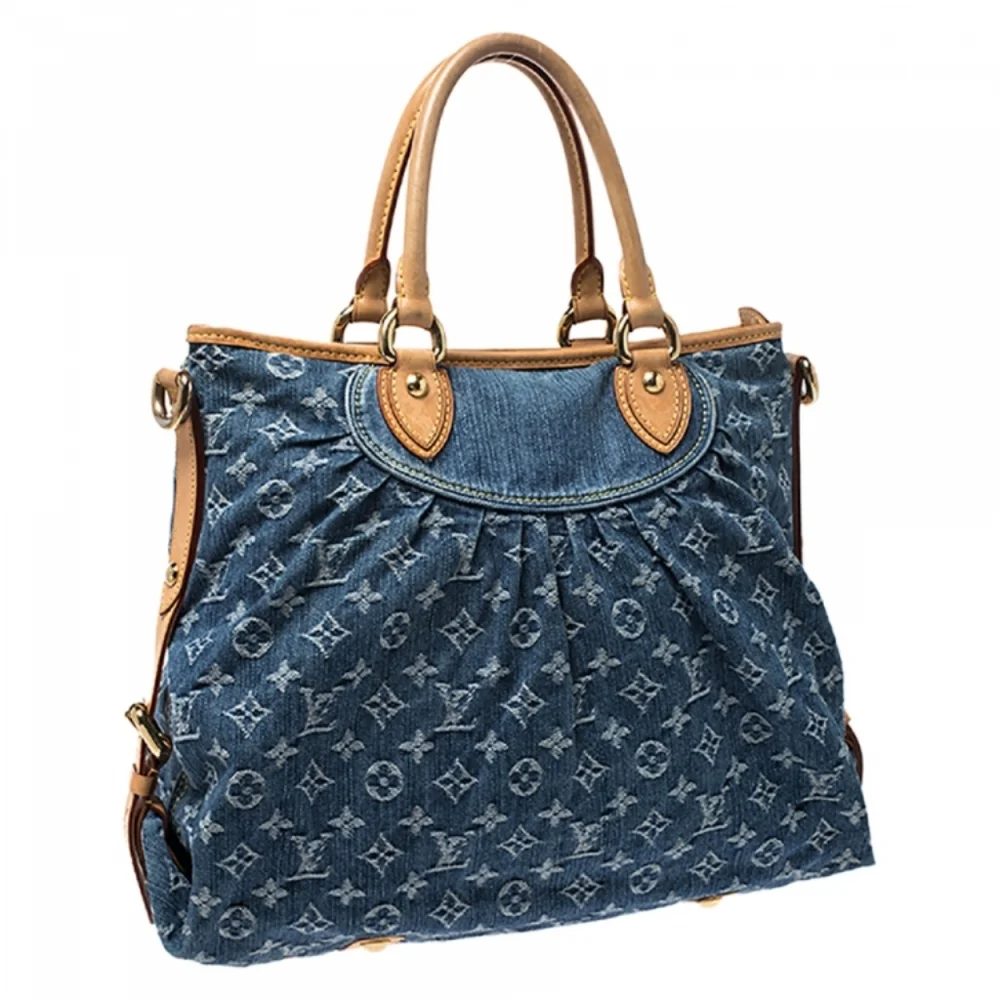 Louis Vuitton Blue Monogram Denim Neo Cabby GM Bag